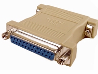 DB25 Female to Female Null Modem Adapter