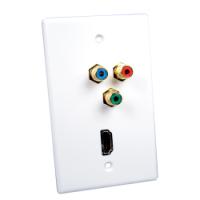 Eggshell White HDMI & Component Video Wall Plate