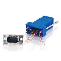 RJ45 to DB9 Male Modular Adapter - Blue