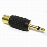 RCA Jack to 3.5mm Mono Plug Adapter