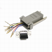 10-pin RJ45 to DB9 Male Modular Adapter