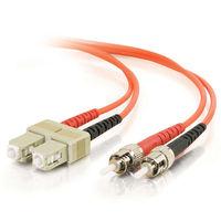 4m SC/ST Duplex 62.5/125 Multimode Fiber Patch Cable - Orange