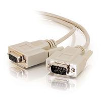 50ft DB9 M/F Extension Cable - Beige