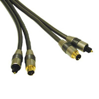 1m Velocity S-Video and Toslink Cable