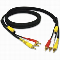 12ft Value Series 4-in-1 RCA and S-Video Cable