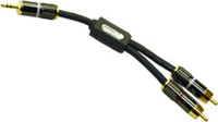 SonicWave One 3.5mm Male to Two RCA Male Audio Y-Cable