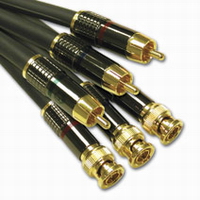 6ft SonicWave RCA to BNC Component Video Cable