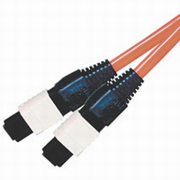 15m MTP 62.5/125 Plenum-Rated Multimode Fiber Assembly Ribbon Cable - Orange