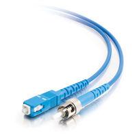 1m SC/ST Simplex 9/125 Single Mode Fiber Patch Cable - Blue