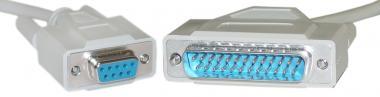 DB9 Female to DB25 Male 9C Molded 1 ft UL