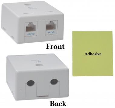 CAT5E Duplex Surface Mount Box Unshielded