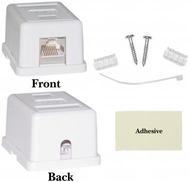 CAT5E Single Surface Mount Box Unshielded