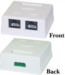 CAT6 Duplex Surface Mount Box Female Unshielded