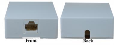 Surface Mount Jack 8P8C White