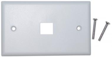 1 Hole for keystone Jack Wall Plate White