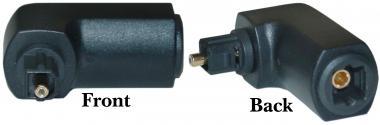Right Angle Digital Optical Toslink Adaptor