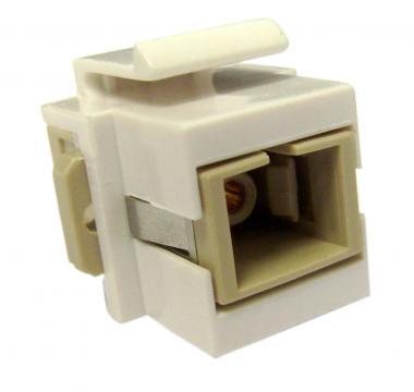 Keystone SC Fiber Coupler White