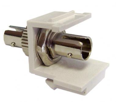 Keystone ST Fiber Coupler White