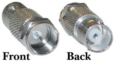 BNC Female to F-Pin Male Adaptor