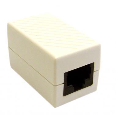 CAT6 Female to Female Inline Unshielded Coupler White