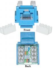 CAT5E RJ45 Keystone Jack 110 Style Blue