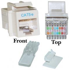 CAT5E RJ45 Keystone Jack Tooless Ivory