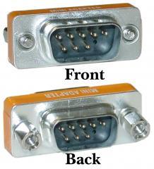 Mini Null Modem DB9 Male to DB9 Adaptor