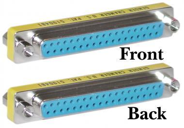 DB37 Female to DB37 Female Serial Mini Gender Changer