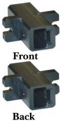 MTRJ to MTRJ Duplex Plastic Housing Fiber Coupler