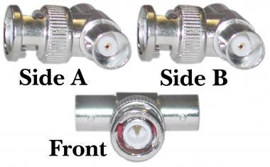 ADA BNC T-Connector 2 Female and 1 Male