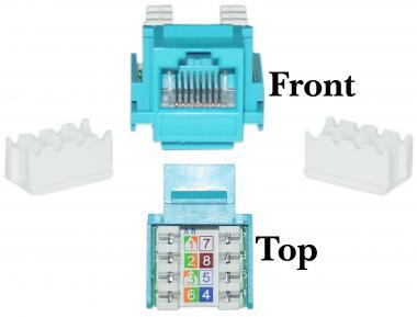 CAT6 Keystone Insert Jack Blue
