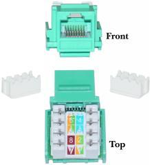 CAT6 Keystone Insert Jack Green