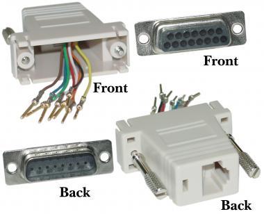 DB15 Male to  RJ45 Beige