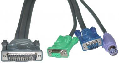 AT Cable Set 10 ft for DB-25 Based KVMs