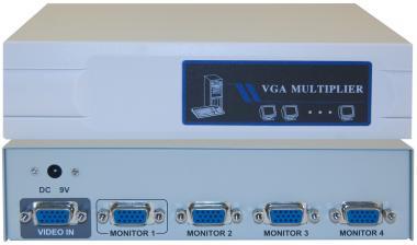 VGA Video Splitter 1 PC to 4 Monitors 400MHZ