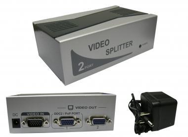 VGA Splitter 1 PC to 2 Monitors 250MHz
