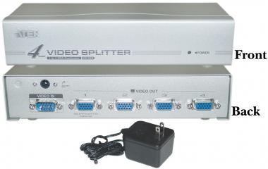 VGA Splitter 1 PC to 4 Monitors 250MHz