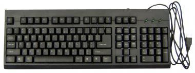 Standard 107-Key USB Keyboard - Black