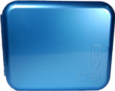 Portable CD Wallet Blue 24 CDs Capacity