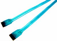 18in Blue UV Reactive Serial ATA Cable