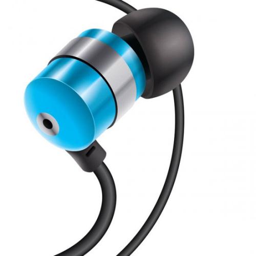 GOgroove AudiOHM Earbuds: BLUE