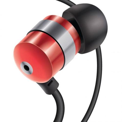 GOgroove AudiOHM Earbuds: RED