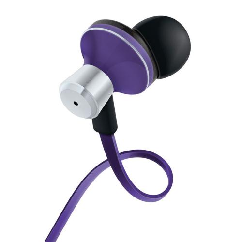 GOgroove AudiOHM DX Noise Isolating In-Ear Earbuds Earphones (Purple)