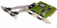 4 Port Serial DB9 PCI IO Card