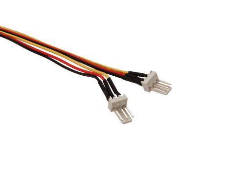 12" 3P (M) to 3P (F) Fan Power Splitter Cable