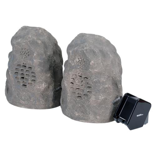 900MHz, Granite Wireless Rock Speaker Bundle, with Dual Power Transmitter