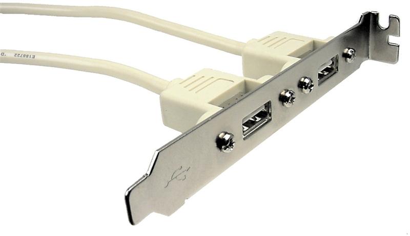 2 Port USB 5 Pin Header Adapter, 8 Inch, BULK