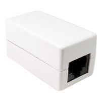 CAT-5e RJ45 8P8C Coupler, White, BULK