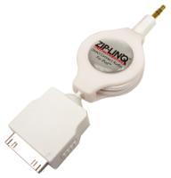 Retractable 30Pin Dock to 3.5mm Audio Cable1