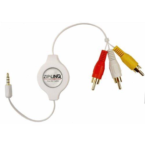 Retractable 3.5mm to RCA Audio/Video Cable, BULK